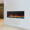 SimpliFire Forum 55" Outdoor Electric Fireplace with optional Birch log set