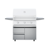 Twin Eagles 36" Grill Cart w/Shelves    (Grill Head Sold Separately)