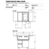 Twin Eagles - 30" Grill Cart w/Shelves