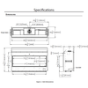 Urbana U75T Tall Linear Gas Fireplace