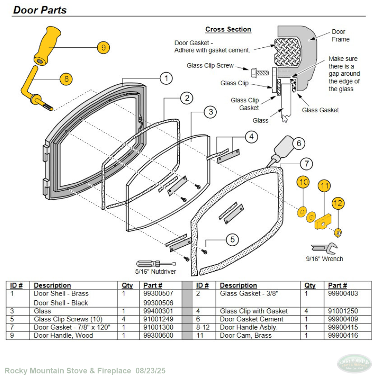 Avalon Wood Stove Handle #250-00818