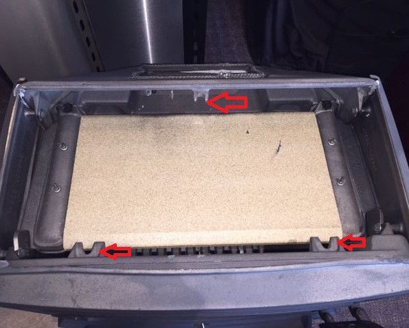 Jotul F500 Wood stove 220460 Vermiculite Baffle