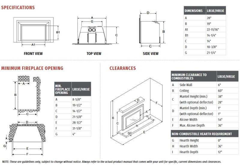 Regency LRI3E Small Gas Burning Insert - Rocky Mountain Stove