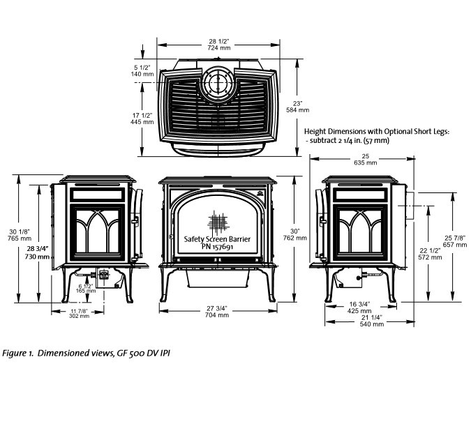 Jotul GF500 Portland Gas Stove Rocky Mountain Stove & Fireplace