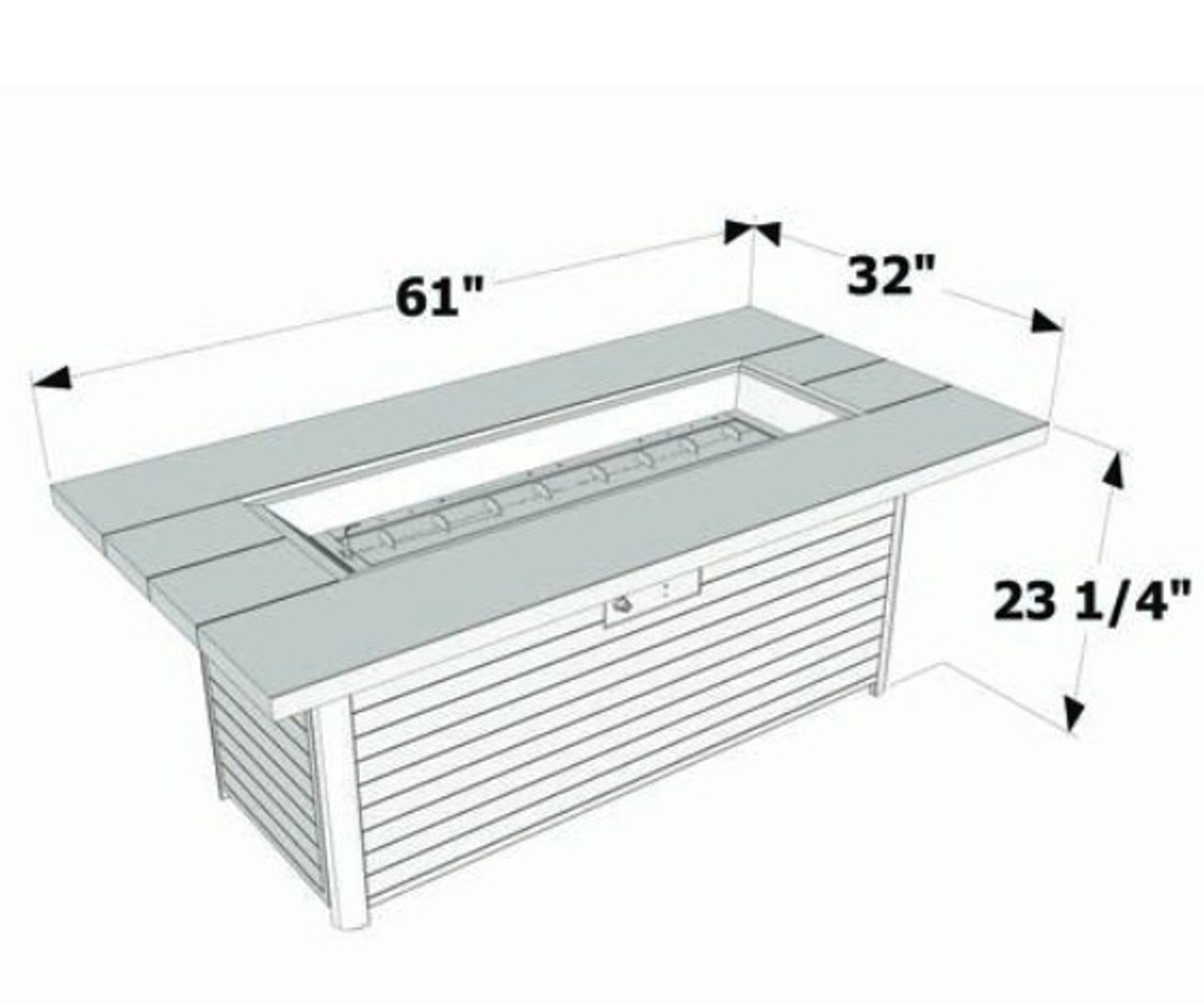 Cedar Ridge Fire Table by Outdoor Greatroom