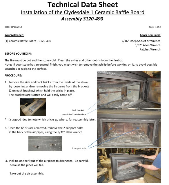 Hearthstone Clydesdale 3120-490 Baffle