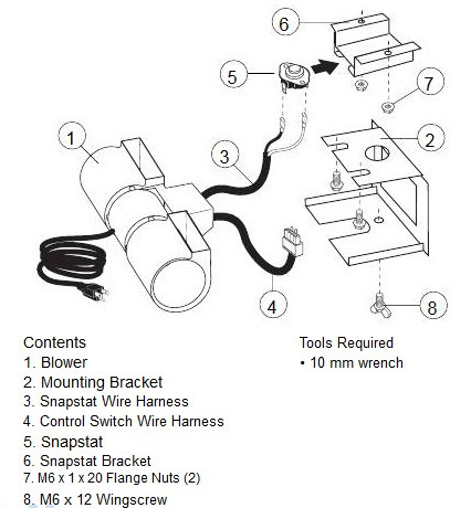 Jotul 155371 Gas Stove Blower