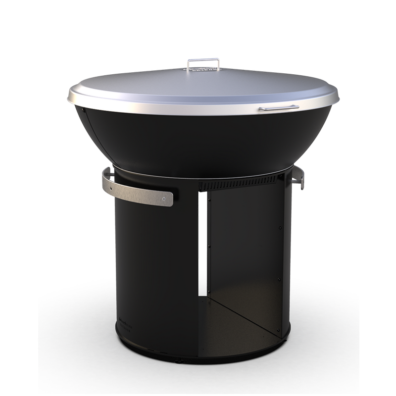 Outdoor Cast Iron Firepit / Grill w/Tall Base