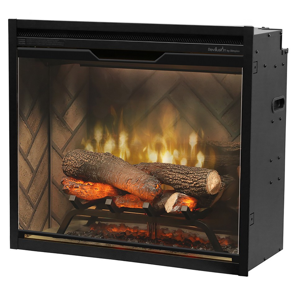 Revillusion® 24" Fireplace Insert with Herringbone Brick