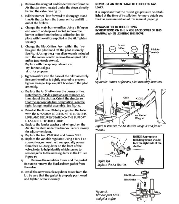 Jotul GF 600 DVII - LP to NG Conversion Kit - Rocky Mountain Stove