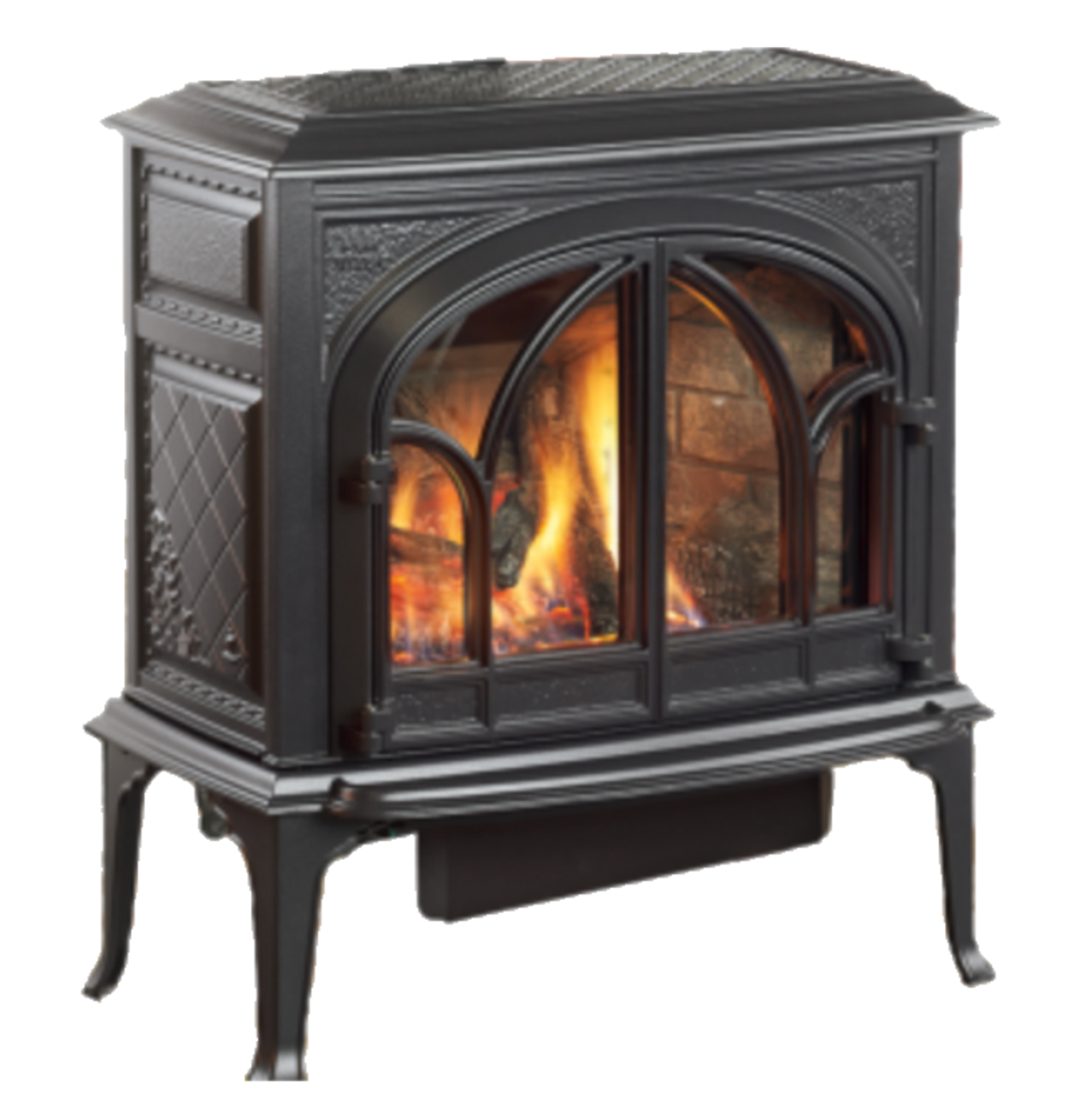 Jotul GF400 DV Gas Stove in Painted Black
