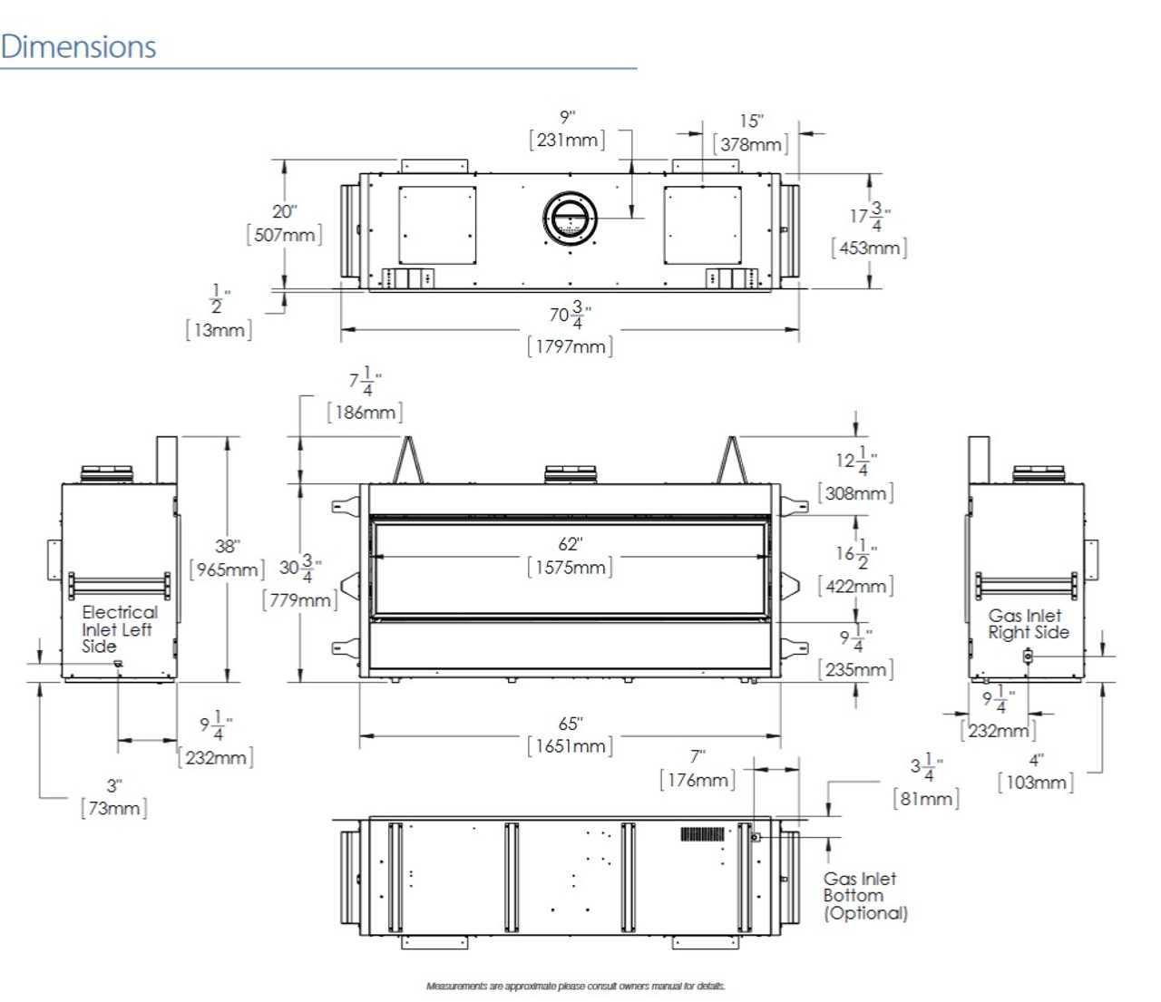 Enviro C60 Linear Gas Fireplace