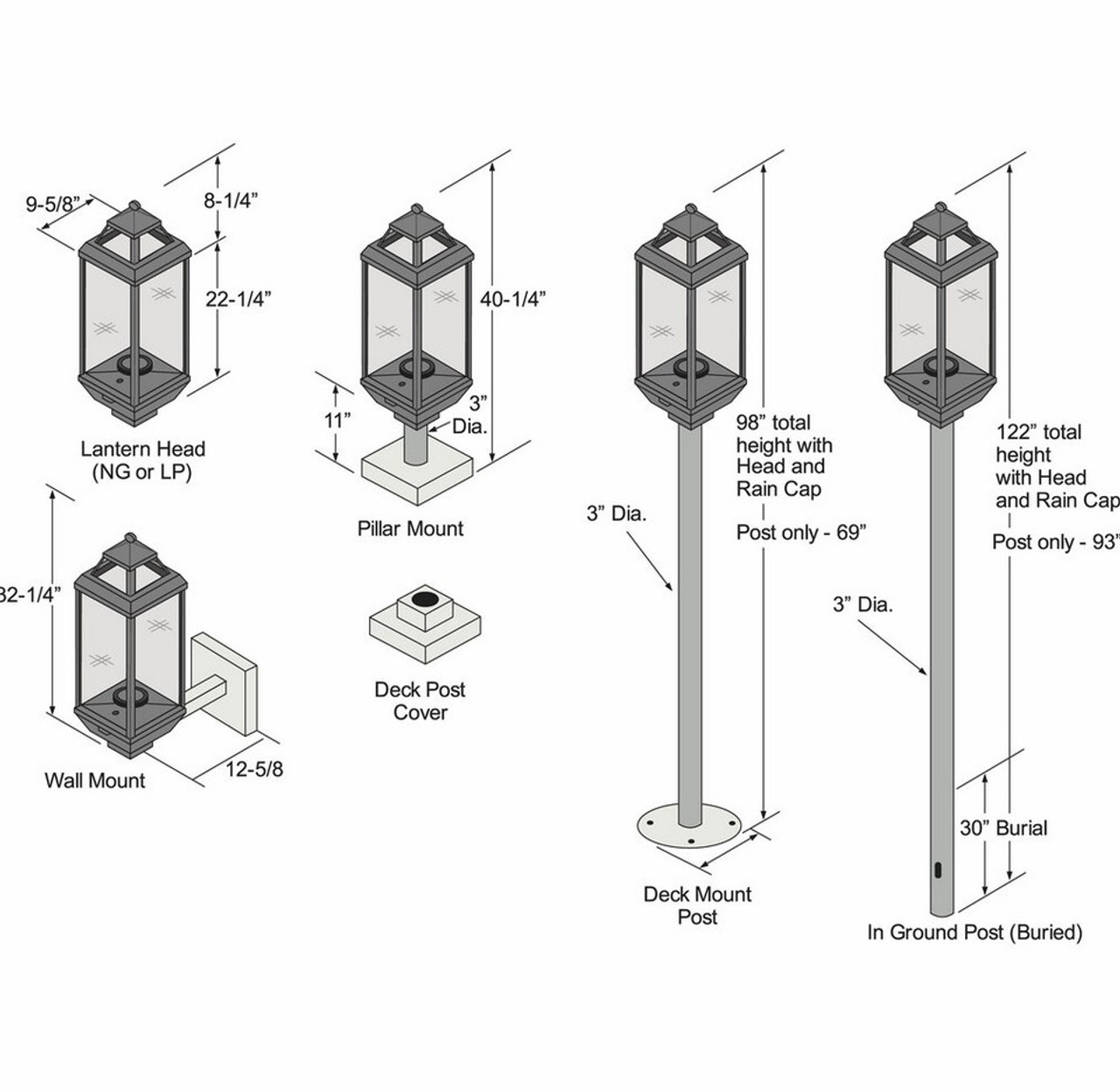 20K Tempest Lantern w/Manual Piezo Ignition