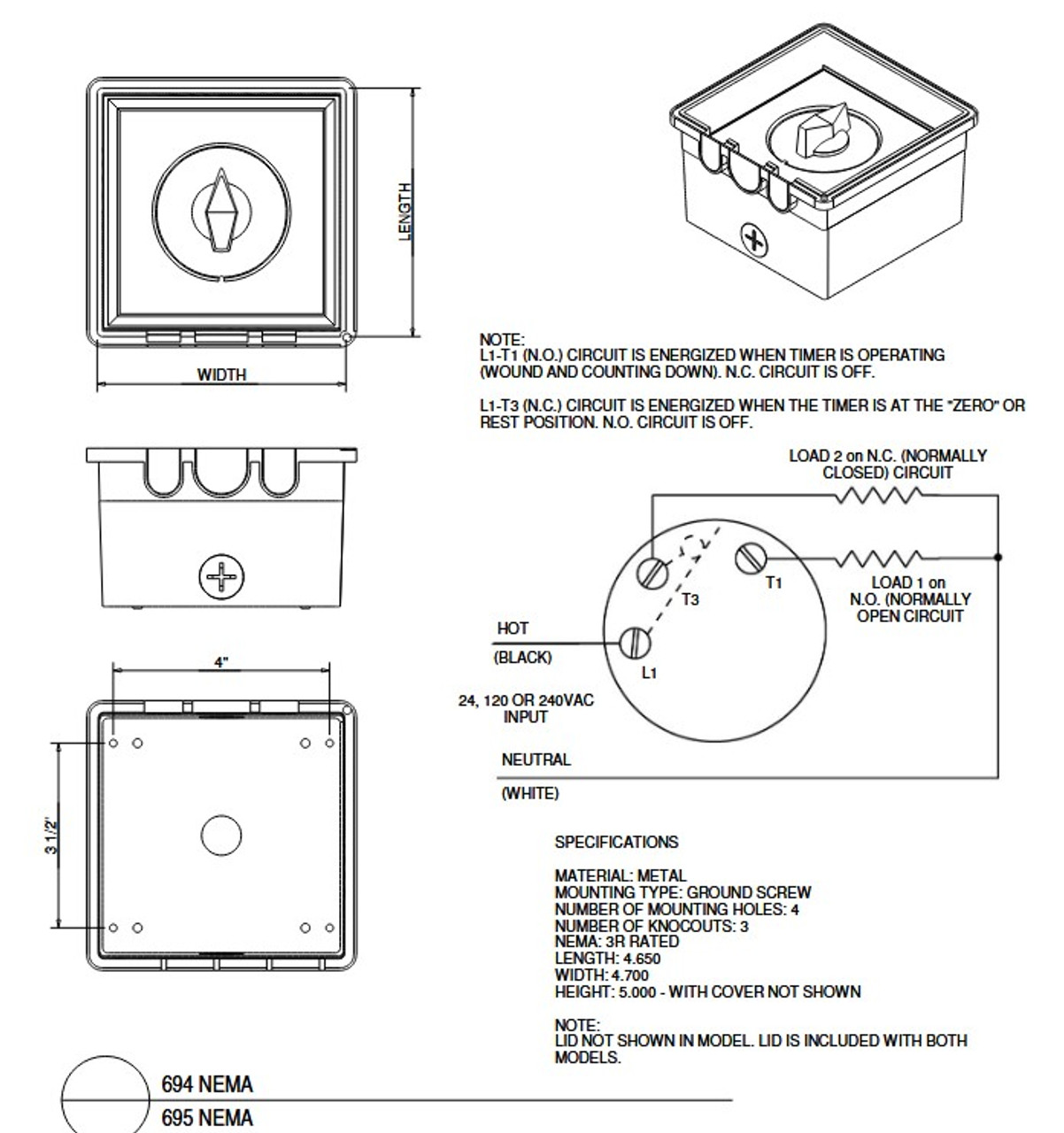 Outdoor Rated Timer for Tempest Torch