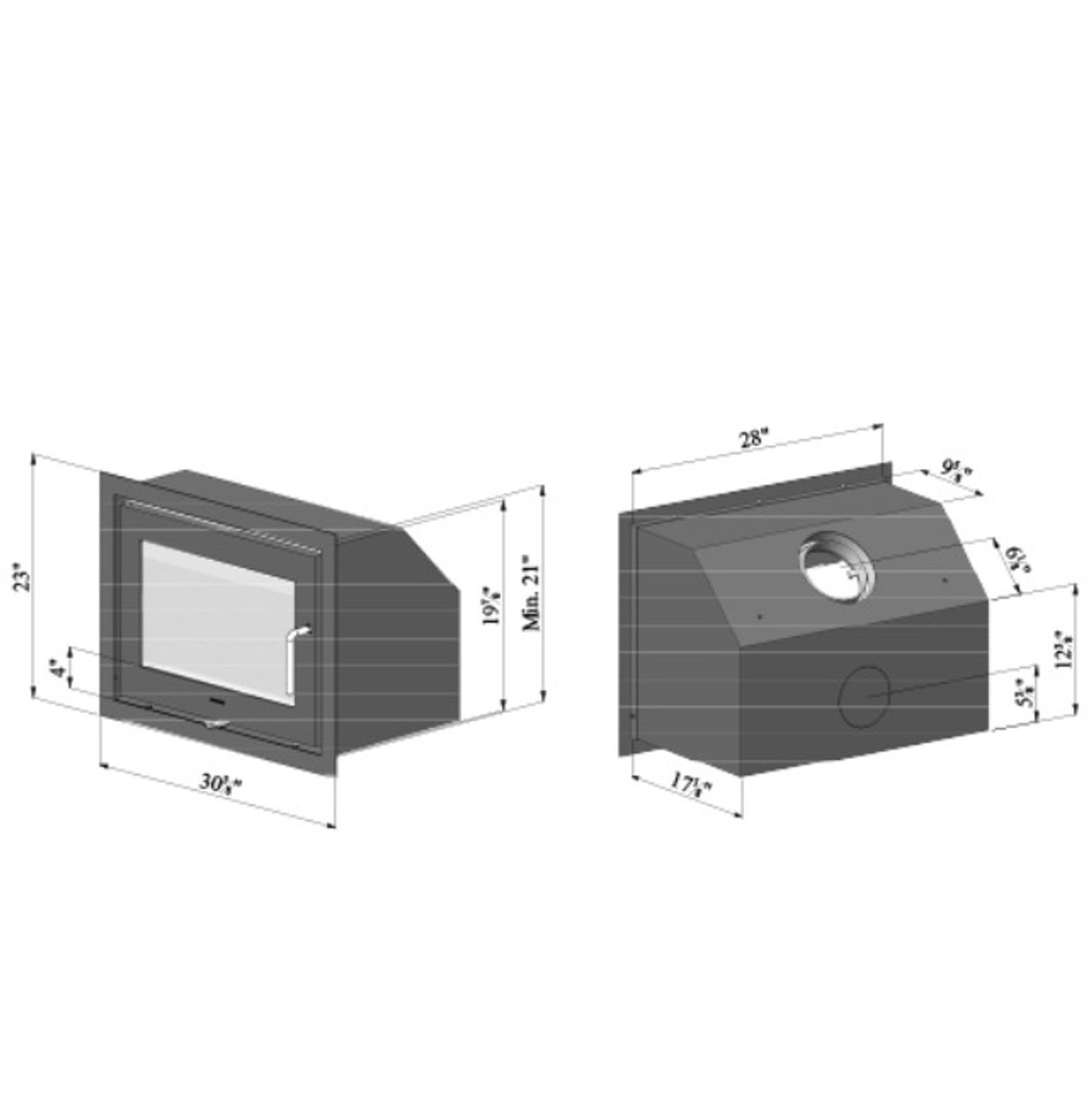 Morso 5660 Standard Small Wood Insert