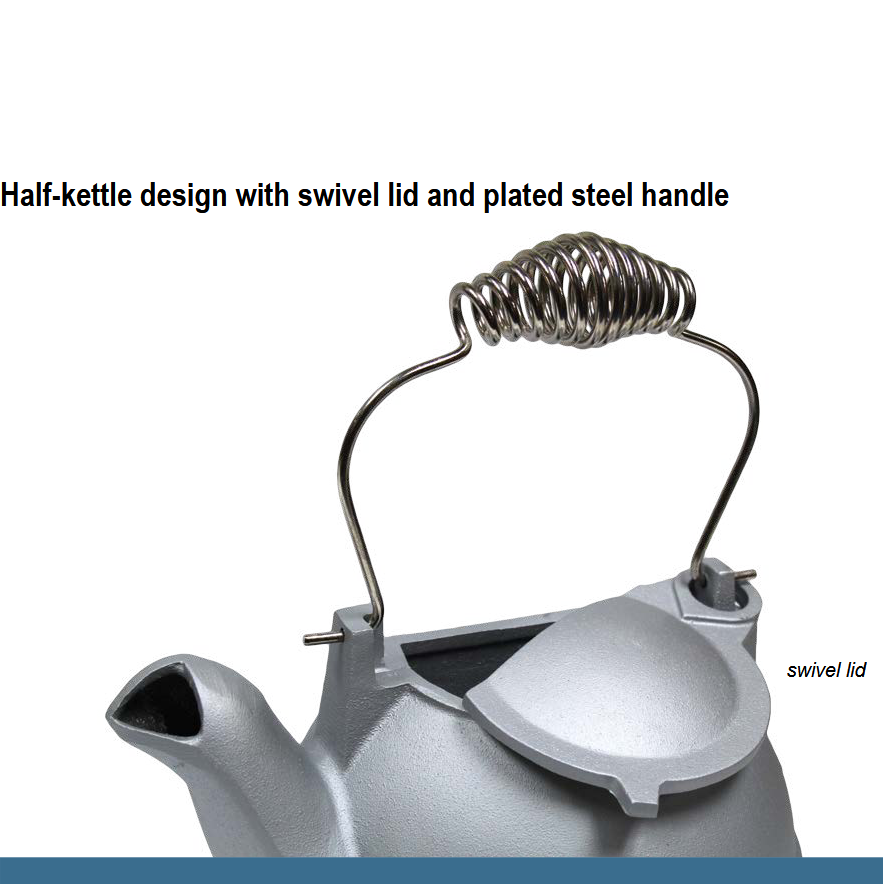 Aluminum Half Kettle in Moonlight Silver