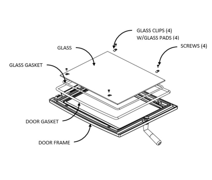 Hearthstone Green Mountain 80 Replacement Glass (96-58805)