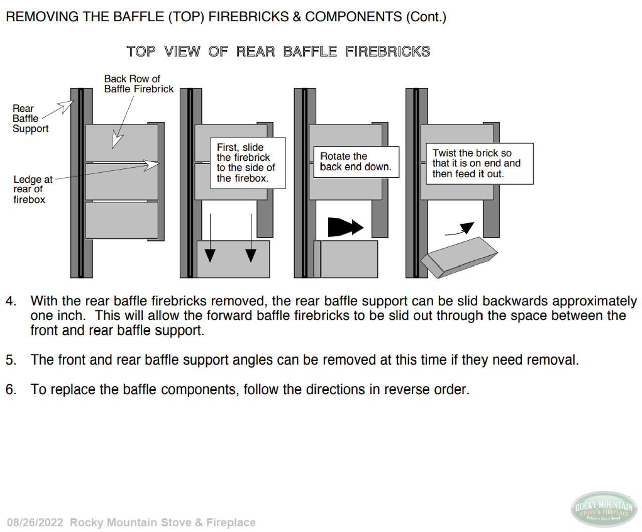 US Stove Single Firebrick for Stoves, 4-1/2 in. x 9 in. x 1-1/4 in