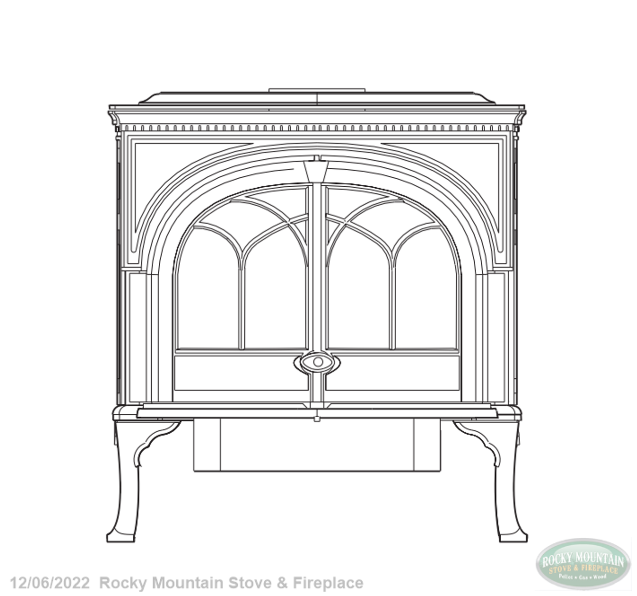 Jotul GF600 DVII Firelight Burner Assembly