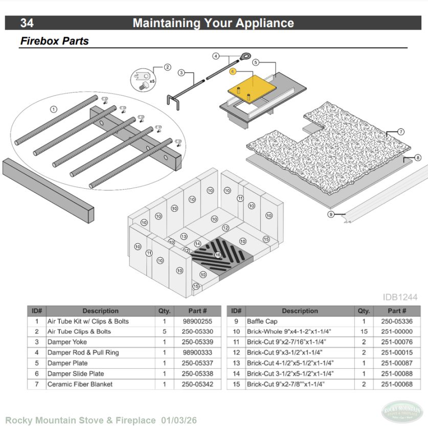 Lopi Liberty NexGen Damper Slider 250-05338