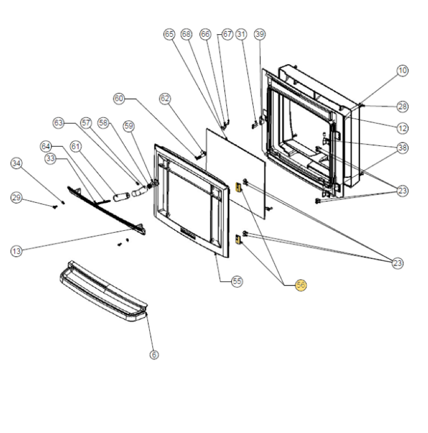Door Hinge Upper Block #5360-062