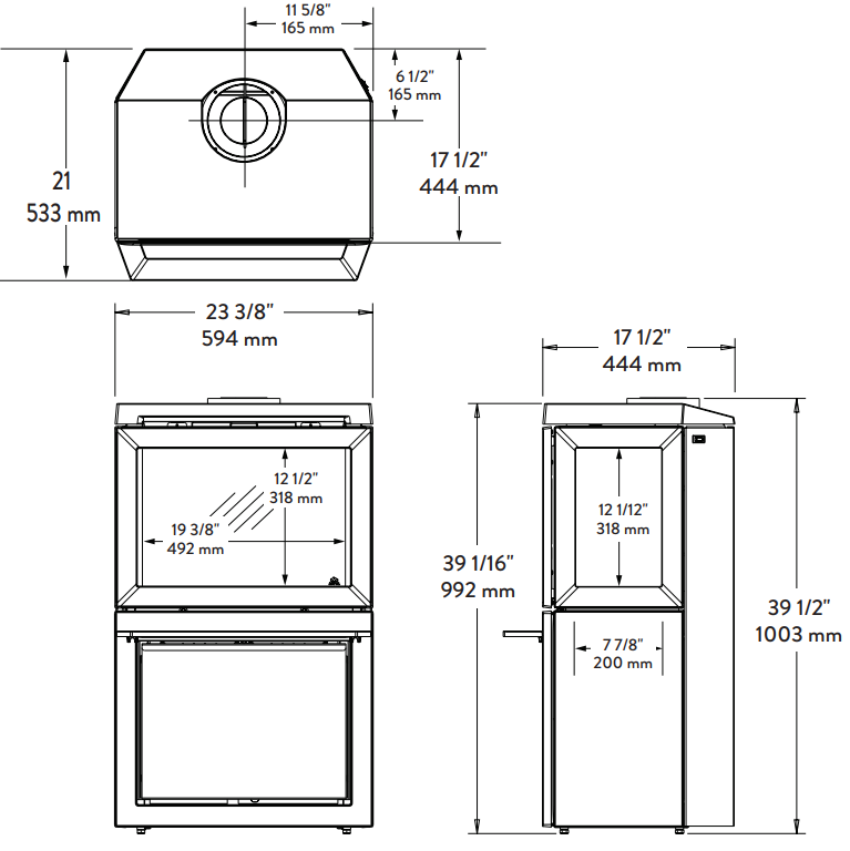 Jotul GF 520 DV Gas Stove specs