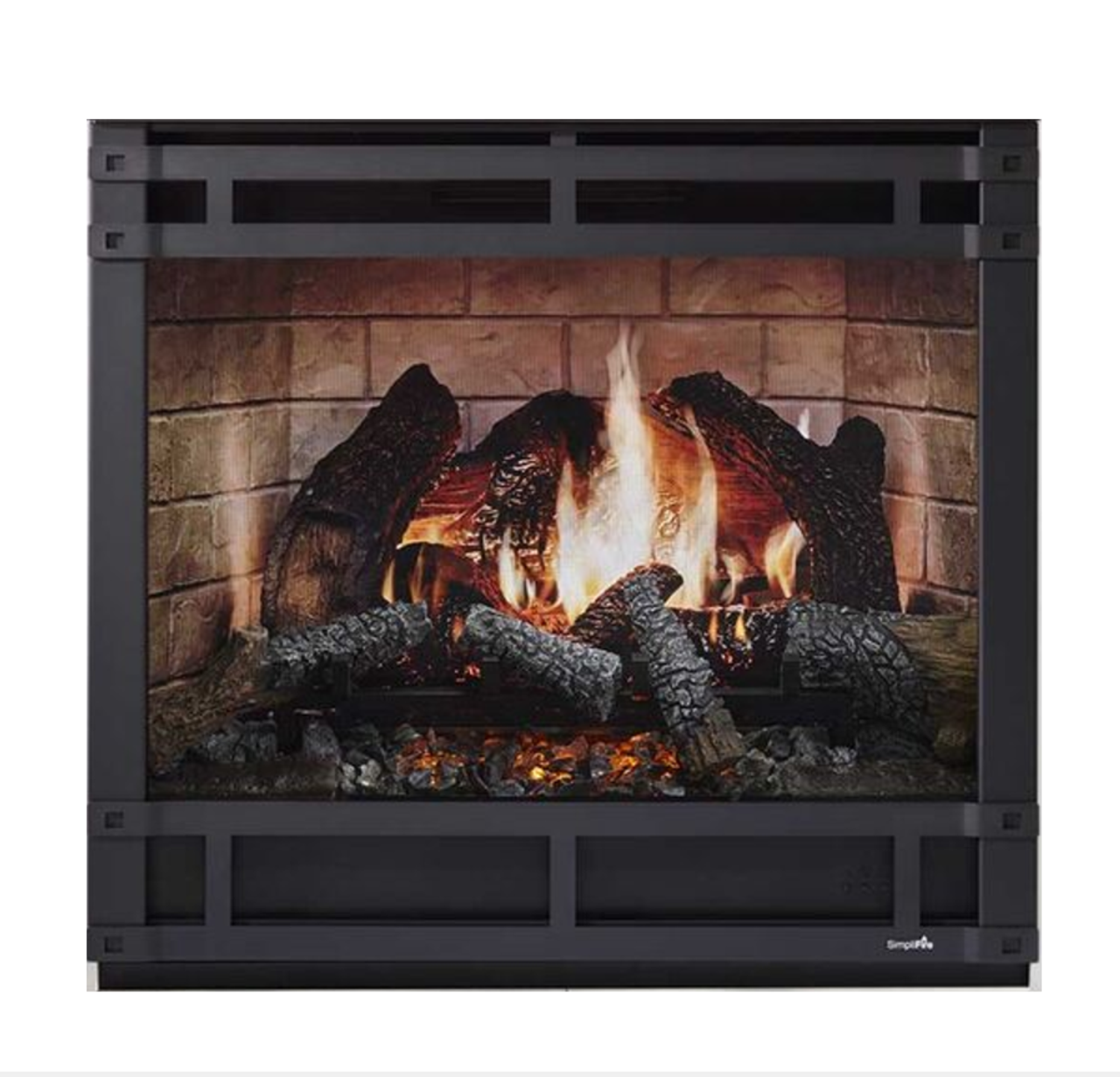 Inception 36" Electric Fireplace with Halston Front