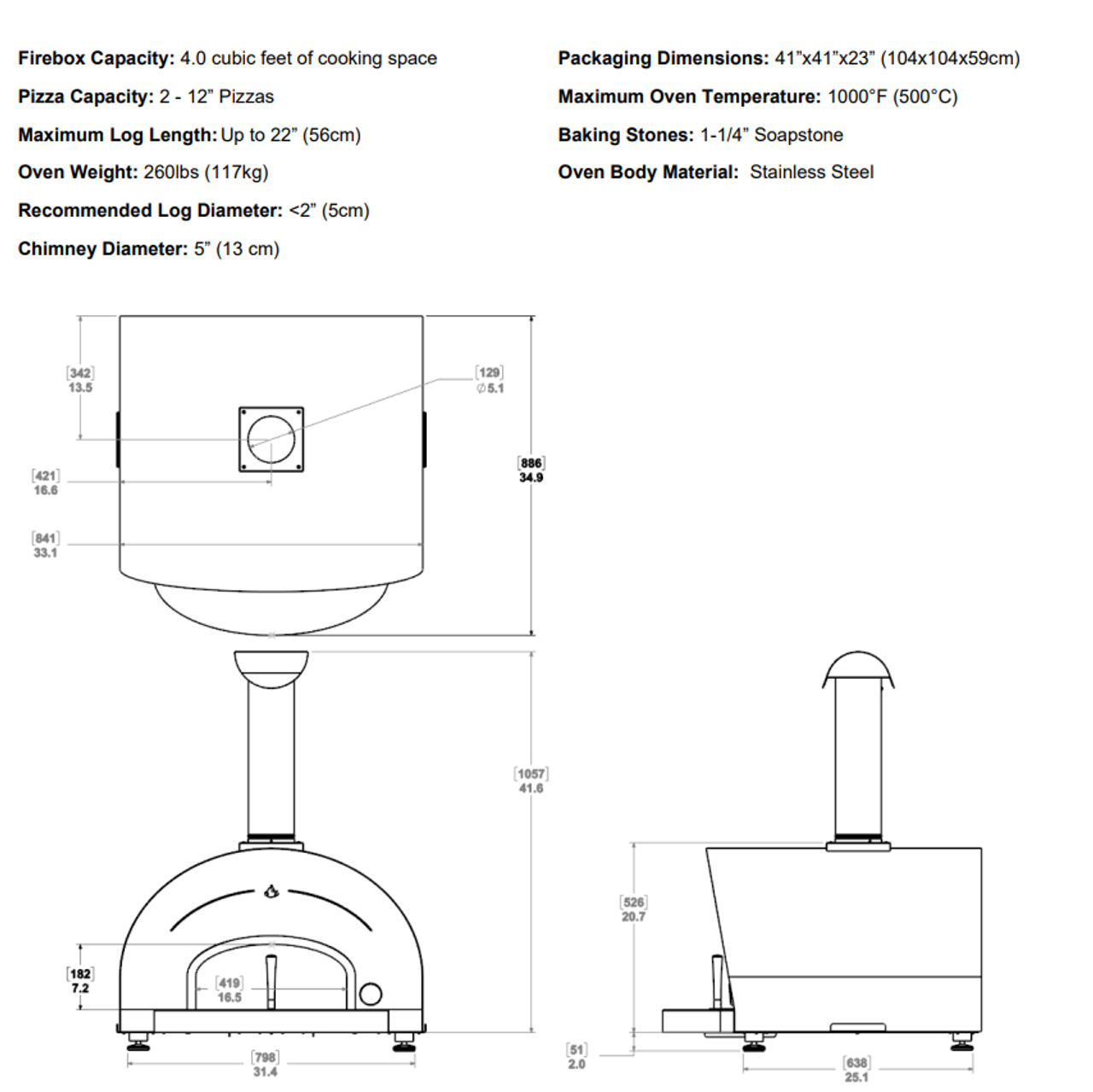 The HearthStone Outdoor wood-fired Pizza Oven is made in the USA and has a  soapstone cooking surface — HearthStone Outdoor