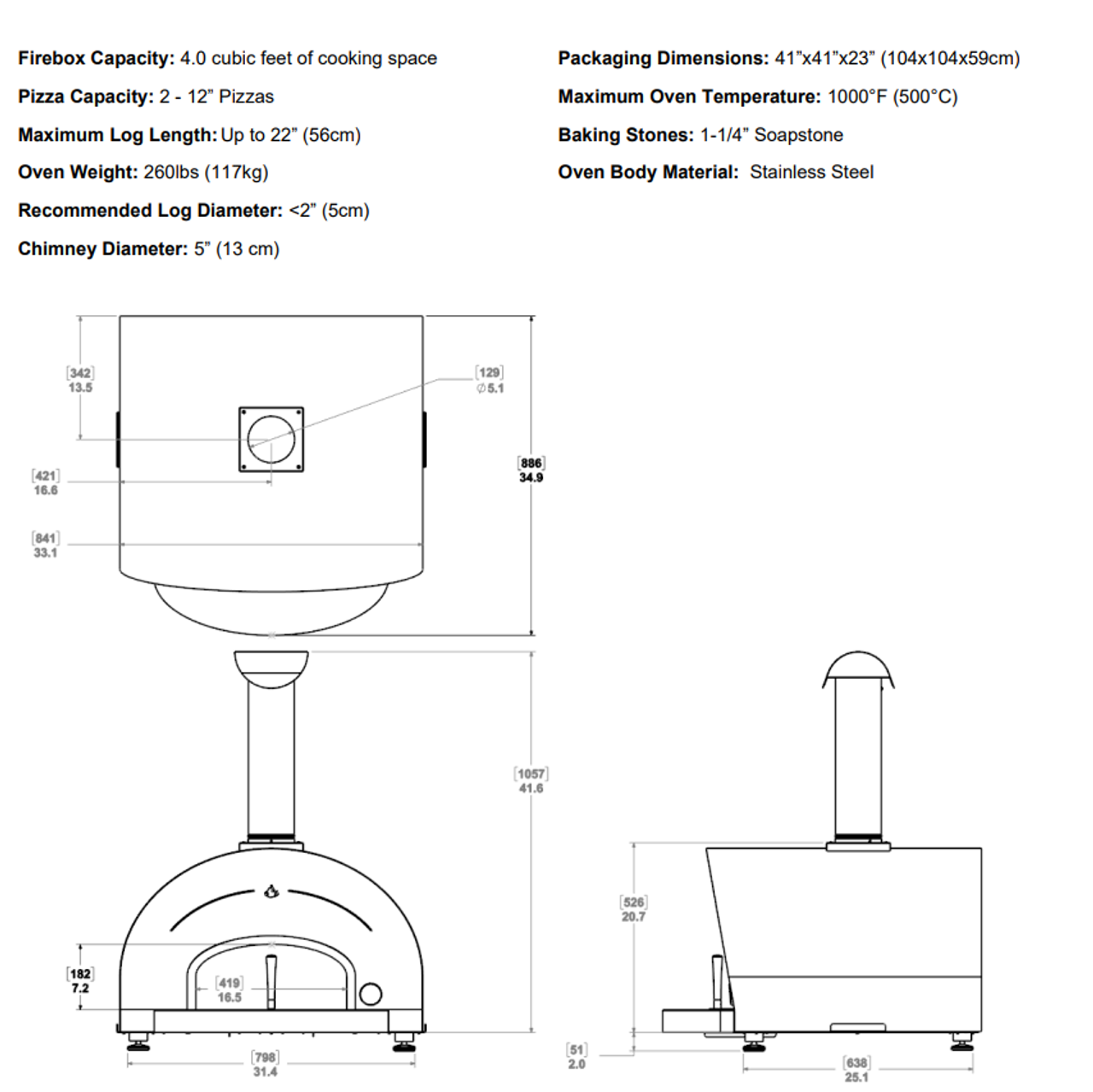 Genio Pizza Oven - Countertop Model (800-40WO15)
