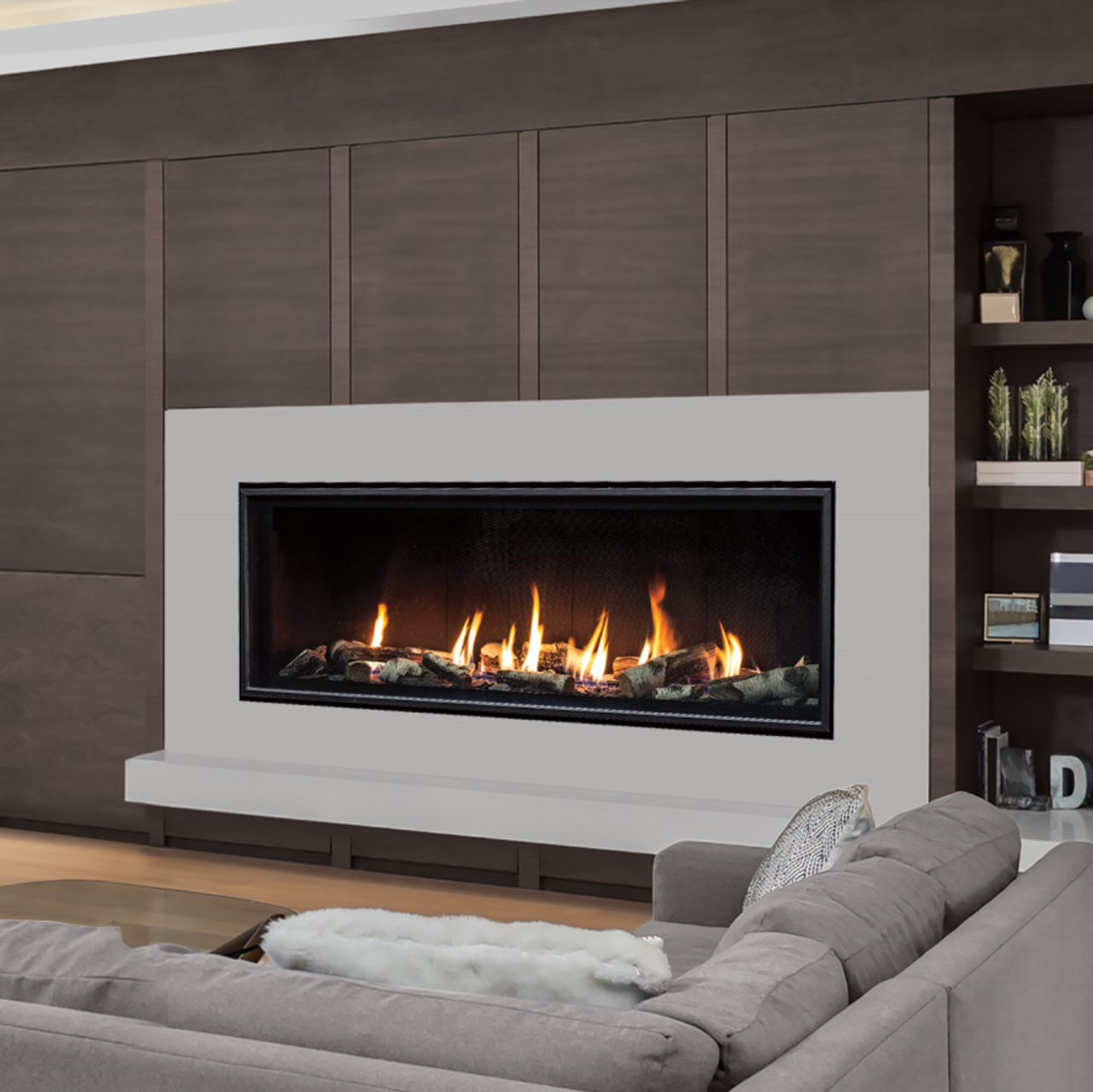 Enviro C60 Tall Linear Gas Fireplace