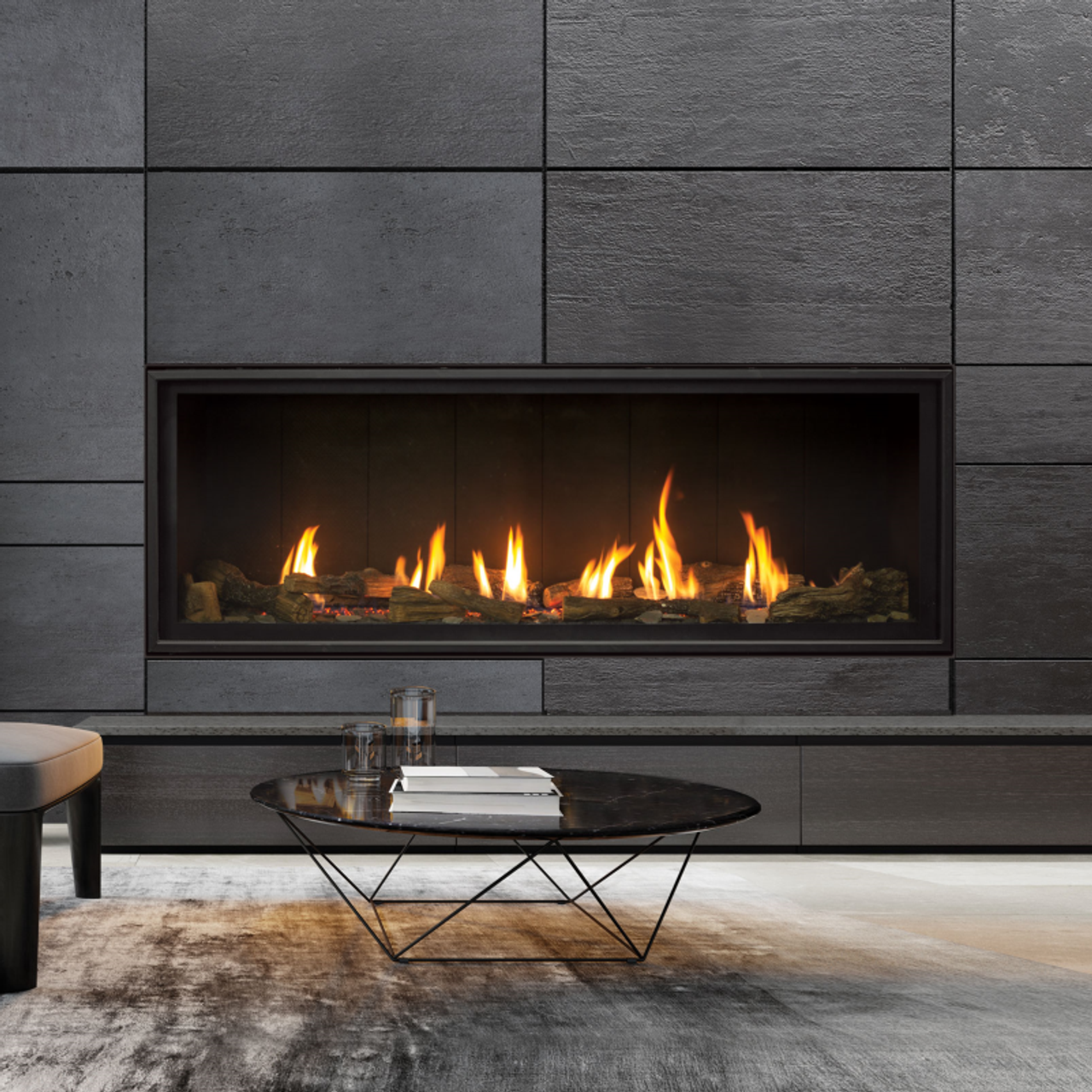 Enviro C60 Tall Linear Gas Fireplace