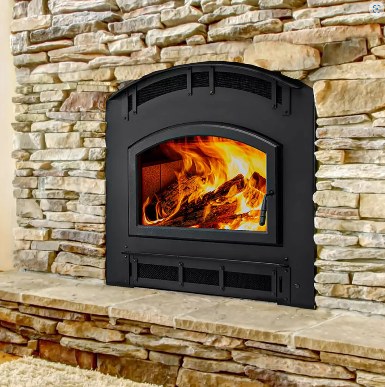 Majestic Pioneer III Arched Wood Burning Fireplace