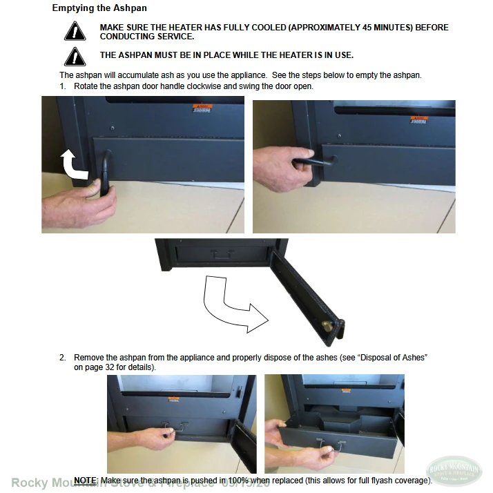 Lopi / Avalon 250-03042 Ashpan Door Handle
