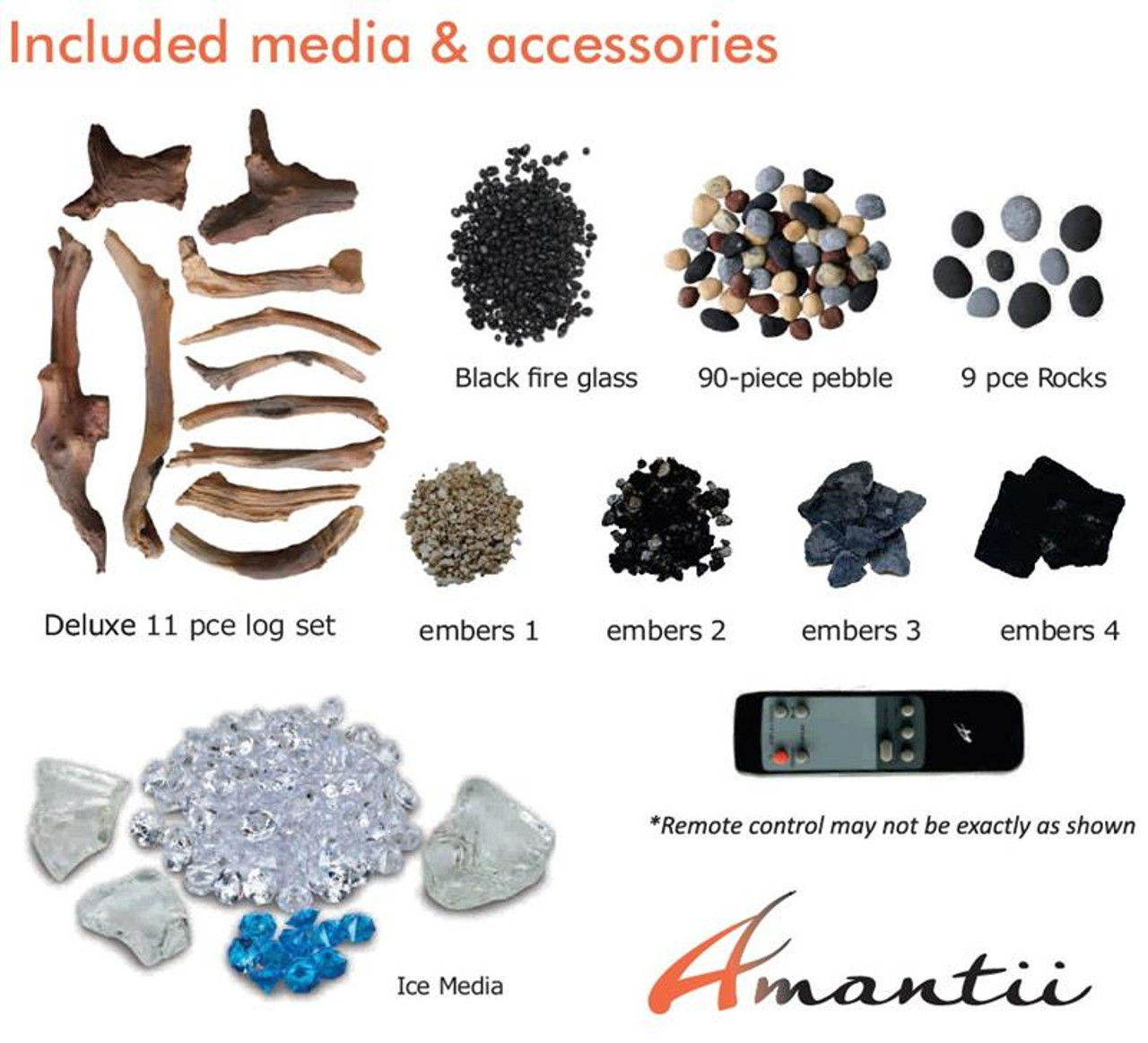 Amantii 50" Panorama Deep Electric Fireplace