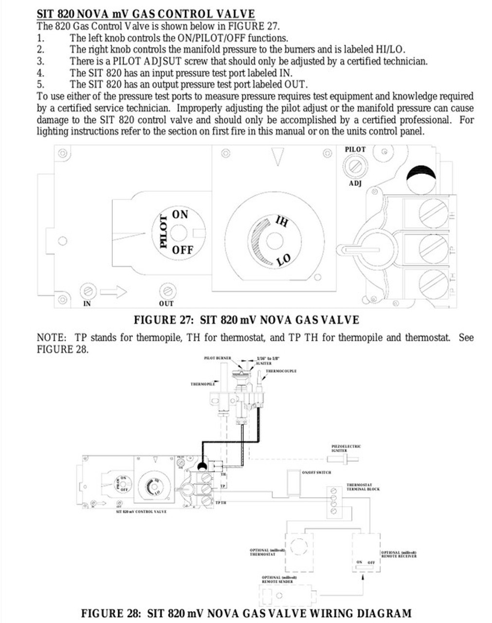 Sit 820 NG Gas Valve w/50% Turndown 910-478