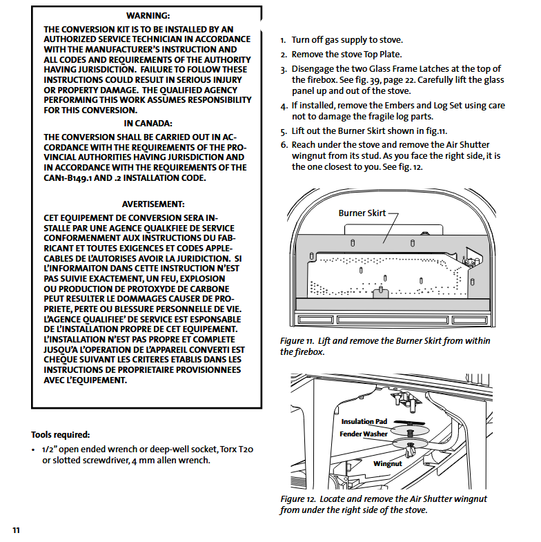 Jotul GF300BV LP Conversion Kit