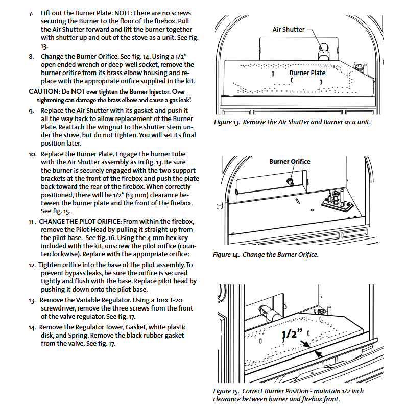 Jotul GF300BV LP Conversion Kit
