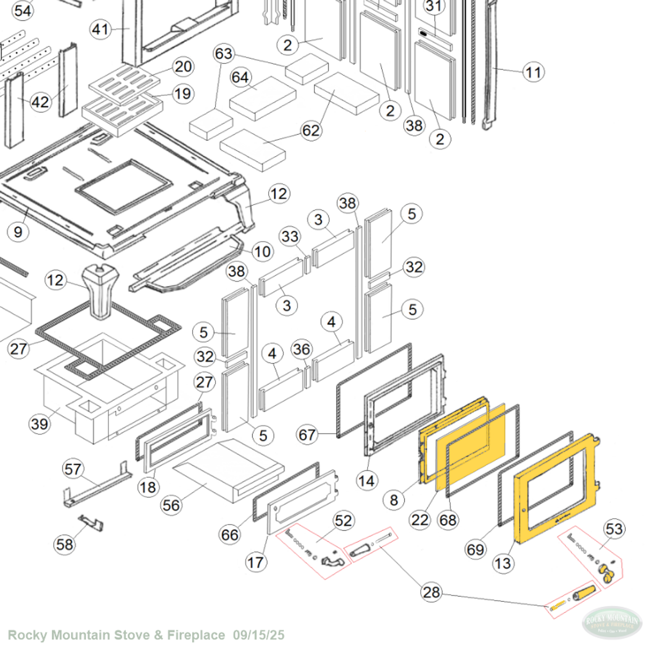 Mansfield  Complete Front Door (2020-180 + 90-85110)  Mansfield  Complete Front Door (2020-180 + 90-85110)