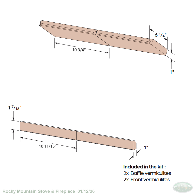 Stuv 16/68 - Baffle Brick Kit (14001017)