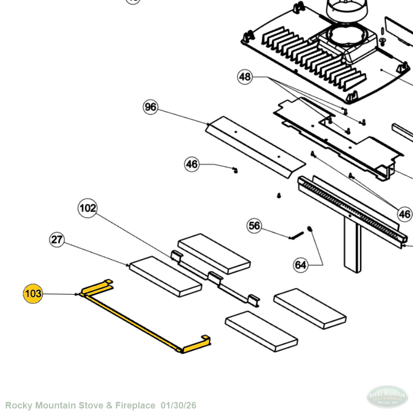 Manchester 8362 Front Baffle Support (5362-095)