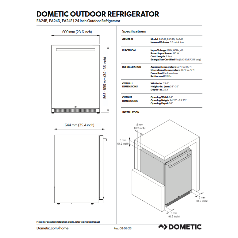 TE24D   Twin Eagles 24" Refrigerated Drawers