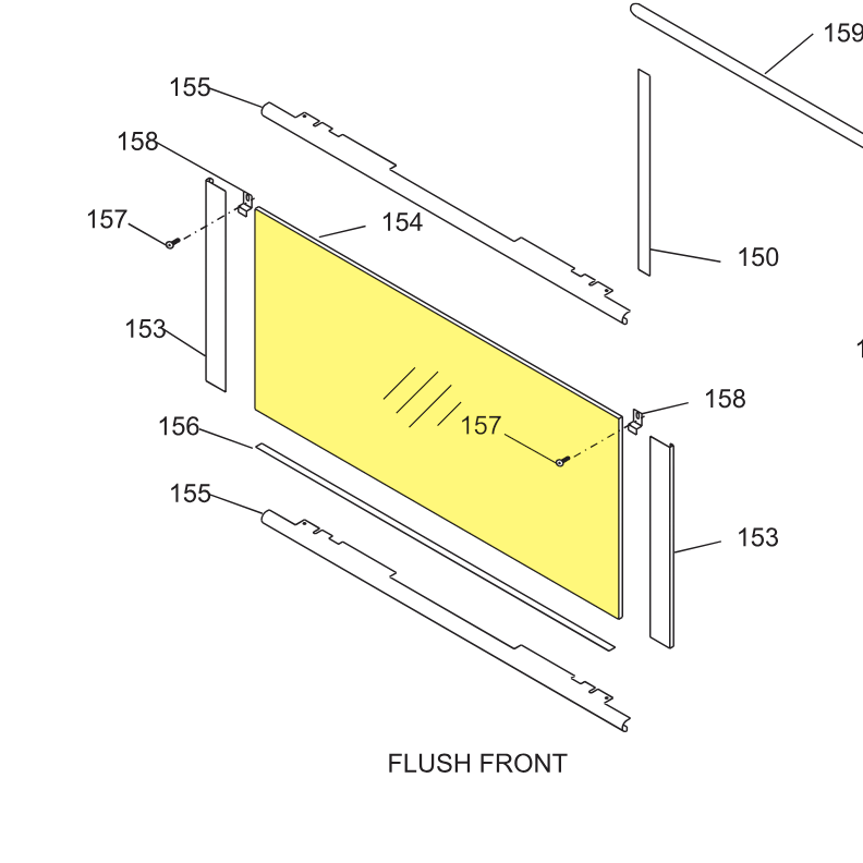 Regency U31 Replacement Glass 402-515/P