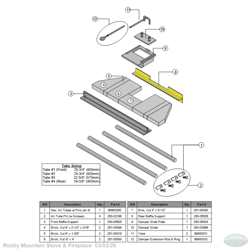Medium Flush NexGen Rear Baffle 250-05506 
