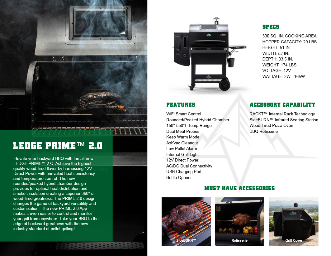 Green Mountain Grills - Ledge Prime 2.0 Pellet Grill