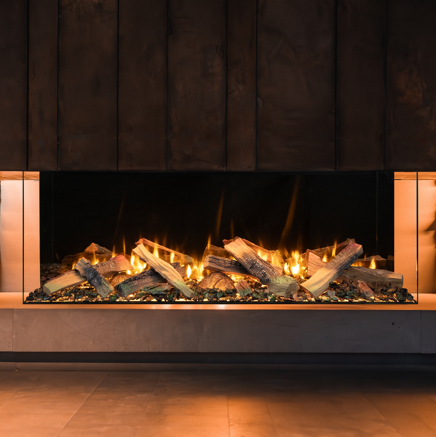 Amantii LumaForest Series Fireplaces with Standard Log Set