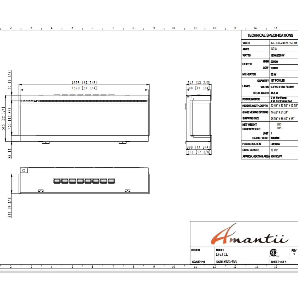 Amantii LumaForest LF63
