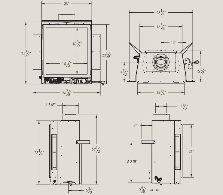 Enviro Q1 Gas Fireplace Insert
