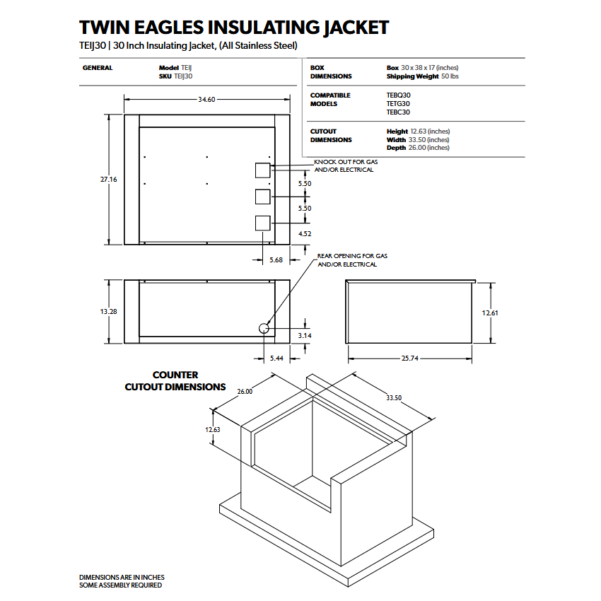 Twin Eagles - 30" Insulating Jacket