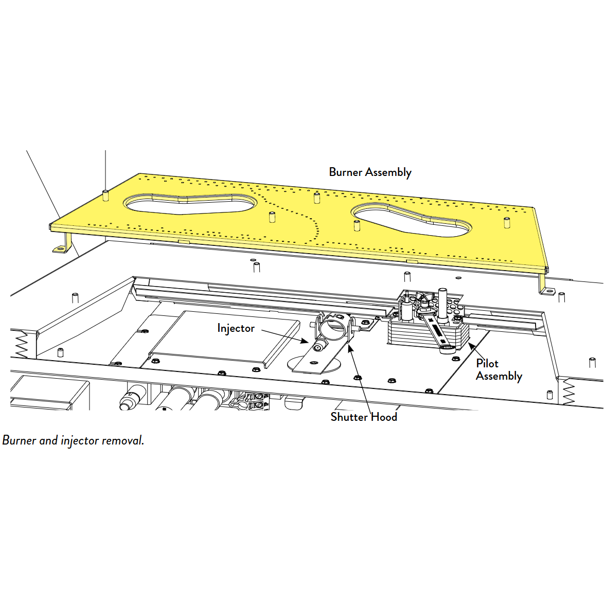 Jotul Gi 545 DV Replacement Burner 158056