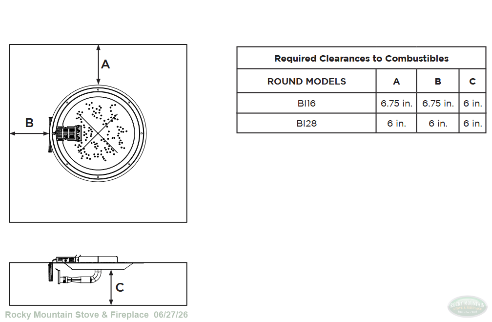 20" Round Crystal Fire Plus Burner System